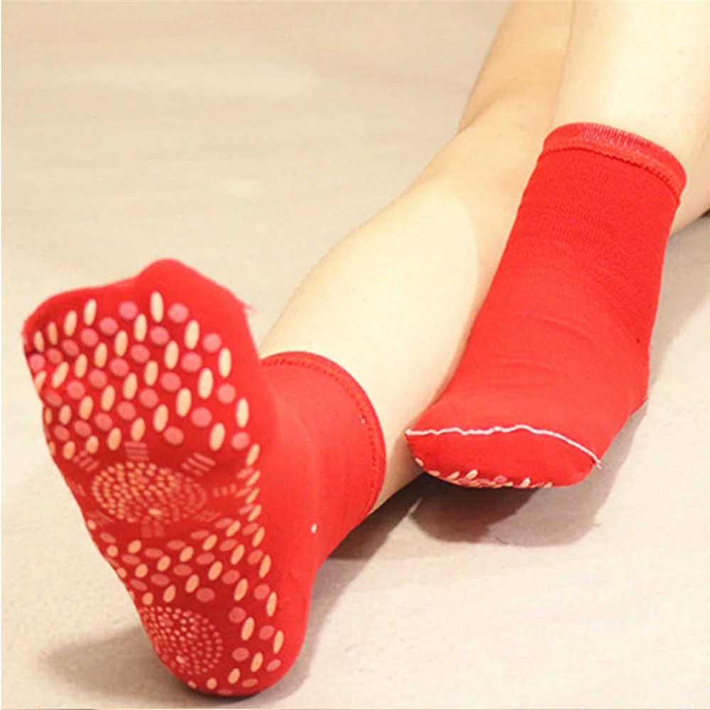 Hot Self Heating Heated Socks for Women Men Help Warm Feet Winter Comfortable Healthy Heated Socks Magnetic Therapy