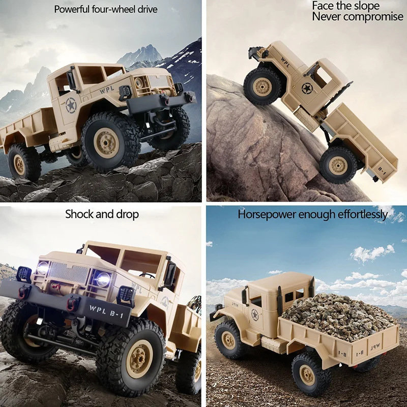 B14 Радиоуправляемый автомобиль 1/16 Rock Crawler внедорожник 4WD 2 4G грузовик забавная