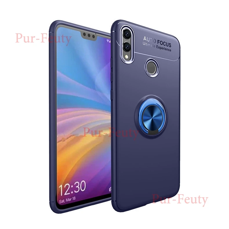 Чехол для huawei Honor 8X JSN-L23 L22, бизнес, с кольцом на палец, с магнитным держателем, задняя крышка для huawei Honor 8X Max ARE-AL00