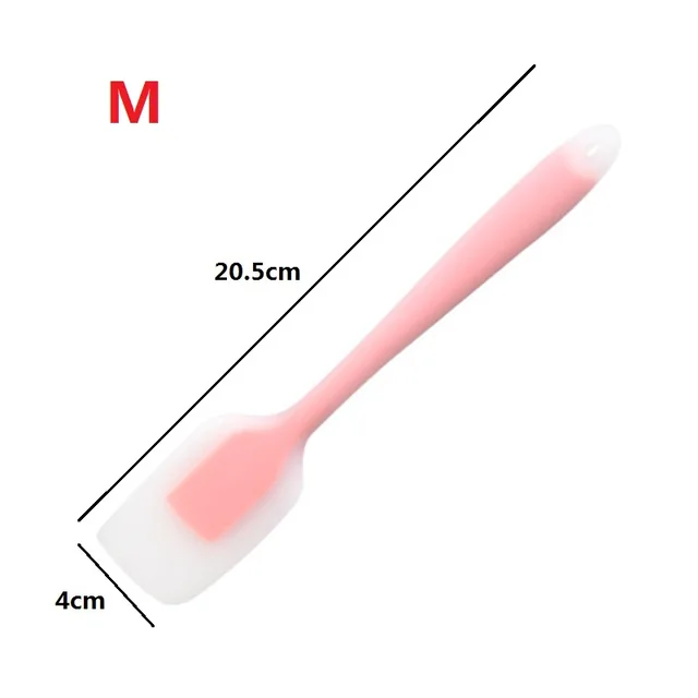 Kitchen Accessories Silicone Cake Butter Blender Cream Mixture Spatula Scraper Cake Spatula Baking Tools Kitchen Utensils Baking M-Pink