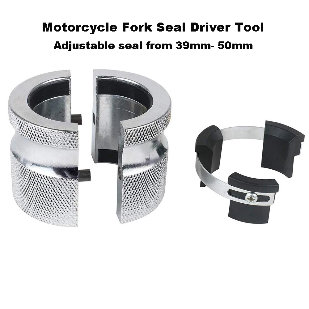 

Motorcycle Tools Fork Seal Driver Adjustable 39mm-50mm Oil Seals Install Tool Works On Either Conventional Inverted Forks Instal
