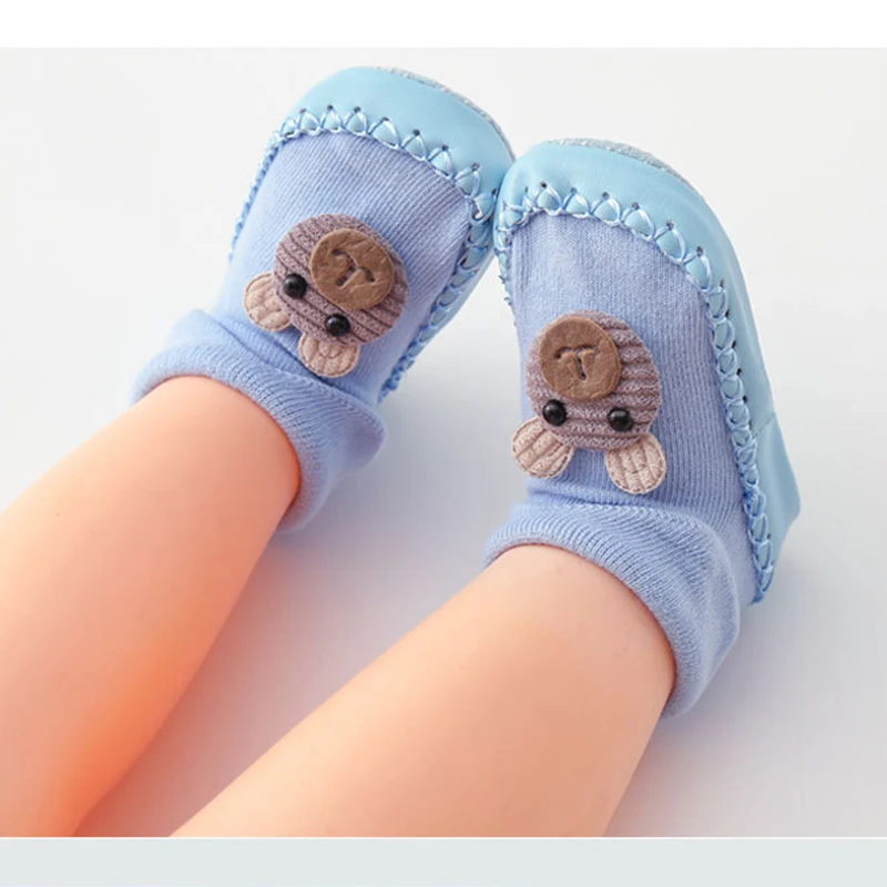 Baby soft soled shoes new born Baby Socks With Rubber Soles Infant Shoes Baby Floor Socks Anti Slip Soft Sole Sock Spring Autumn