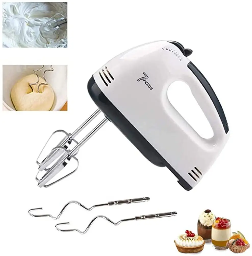 Multifunctional 7 Speed 100W Electric Handheld Mixer Egg Beater Automatic  Cream Food Cake Baking Dough Mixer Food Blender - AliExpress