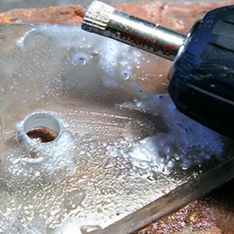 Прочные Кольцевые пилы для стеклянных столярных работ DIY Металл 10 шт. Серебряный керамический мрамор алмазный инструмент сверло
