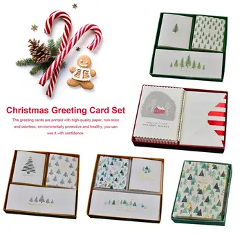 

Christmas Greeting Card Blessing Thanksgiving Card Set Box Bronzing Greeting Card Small Card Christmas Card