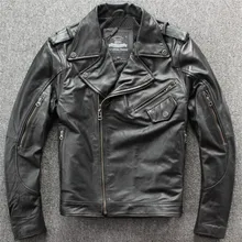 Мужские Зимние Куртки из натуральной кожи moto rcycle куртки-бомберы moto куртка из натуральной кожи куртка для быстрой езды