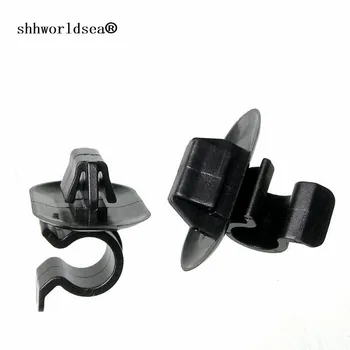 

shhworldsea 100/300/500/1000pcs auto Hood Prop Rod Retaining Clip Wire Clip Black Retainer Fasteners for Citroen #792827