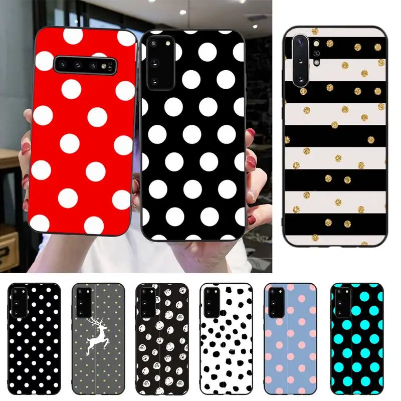 Чехол Motirunner в горошек для Samsung S20 S10 S8 S9 Plus S7 S6 S5 Note10 Note9 S10lite |