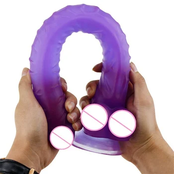 40cm Super Long Gode Jelly Horse Dildo Realistic Soft Suction Cup Dick Can Strapon Dildos for Women Lesbian Masturbation Sex Toy 4