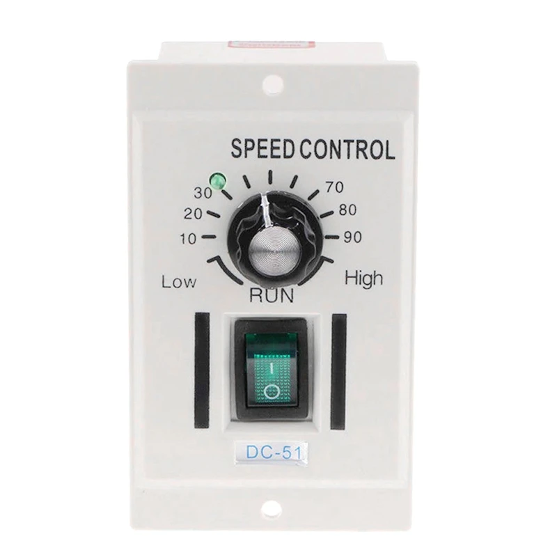 

Ac 110V 400W Knob Motor Speed Controller Dc 0-90V Variable Adjust Lathe Control
