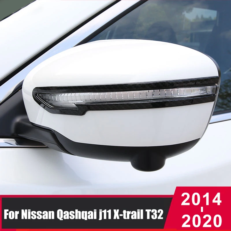 

Светоотражающие наклейки для Nissan Qashqai J11 X-trail X trail t32 2014-2020 из АБС-пластика, автомобильные аксессуары для крышка зеркала заднего вида