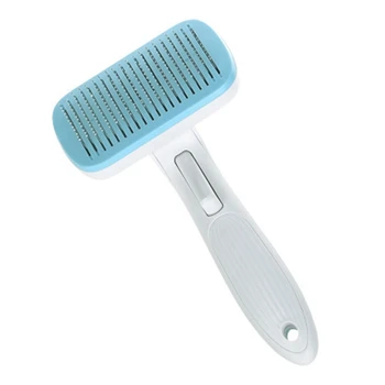 

Pet Dog Automatic Hair Removal Comb Beauty Self-Cleaning Brush Into Puppies Comb Hair Cleaning Comb