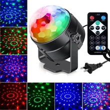 Сценический светильник, танцевальная лампа, стробоскопический светильник, светящийся фантастический с пультом дистанционного управления, 7 цветов, 100-240 В, Рождественский Декор, KTV, вечерние, DJ Бар