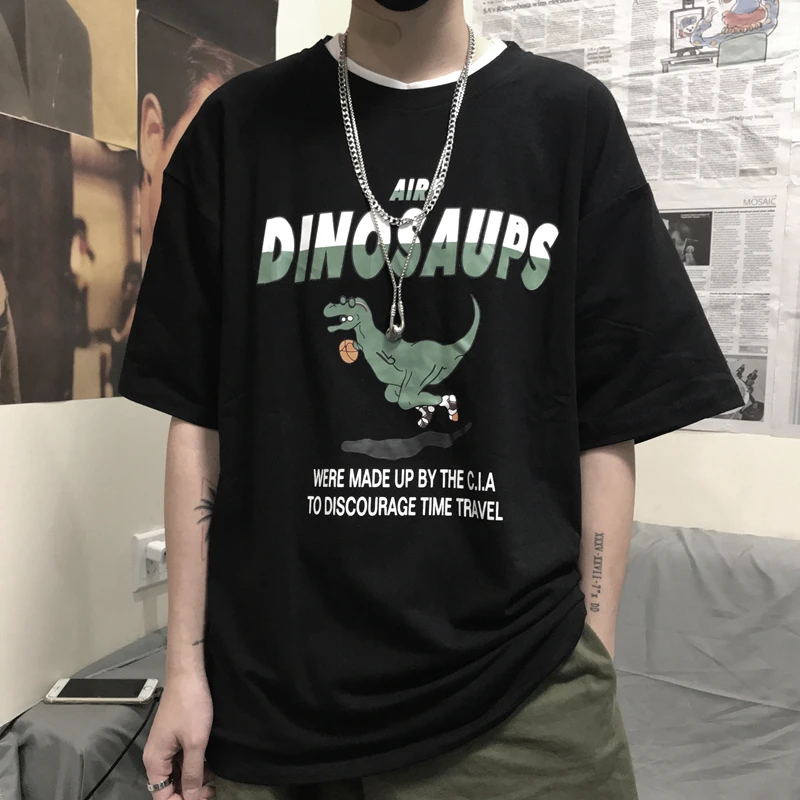 jurassic park streetwear Loose Cartoon Abstract Tracksuit funny t shirts camisetas hombre manga corta men clothes 2019 Trim fit jurassic park streetwear Loose Cartoon Abstract Tracksuit funny t shirts camisetas hombre manga corta men clothes 2019 Trim fit