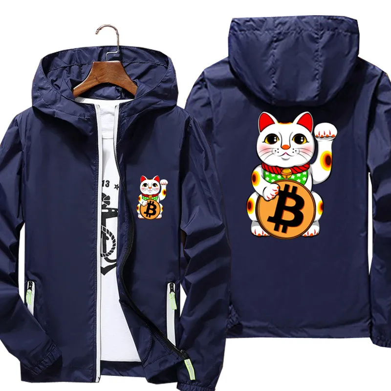 Bitcoin Lucky Cat Maneki Neko Mens 
