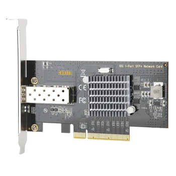 

10G Network Card Desktop Network Card Server Fiber Single Port SFP Computer Adapter for Intel82599 Chip