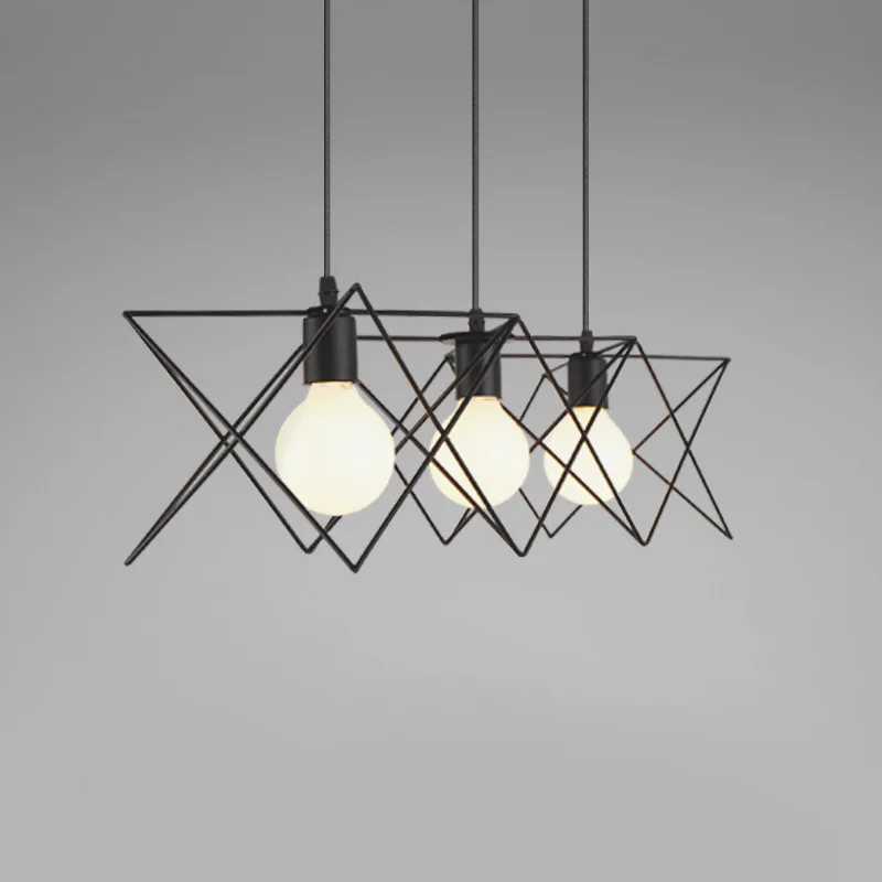 

Industrial-Style Iron Droplight Manufacturers Direct Selling Creative Bar Exhibition Hall Library Restaurant Small Droplight Sim