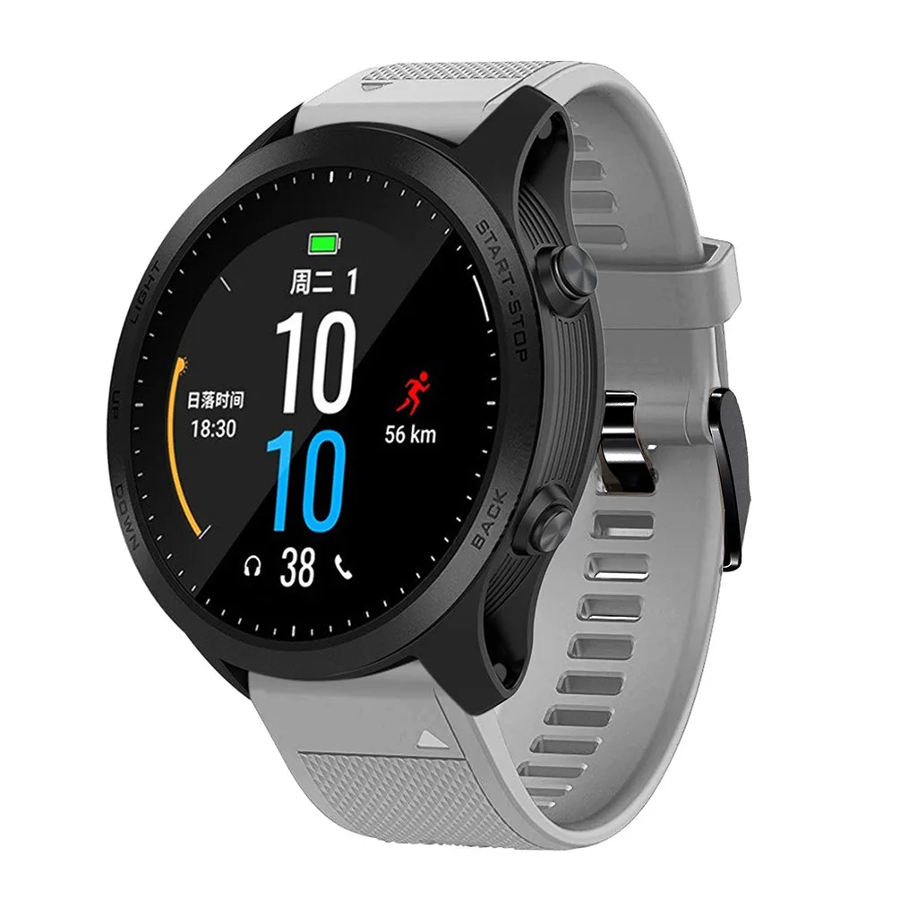 22 см силиконовый ремешок для Garmin Forerunner 945/935/Fenix 5/Plus различные цвета свет и гибкая Мода
