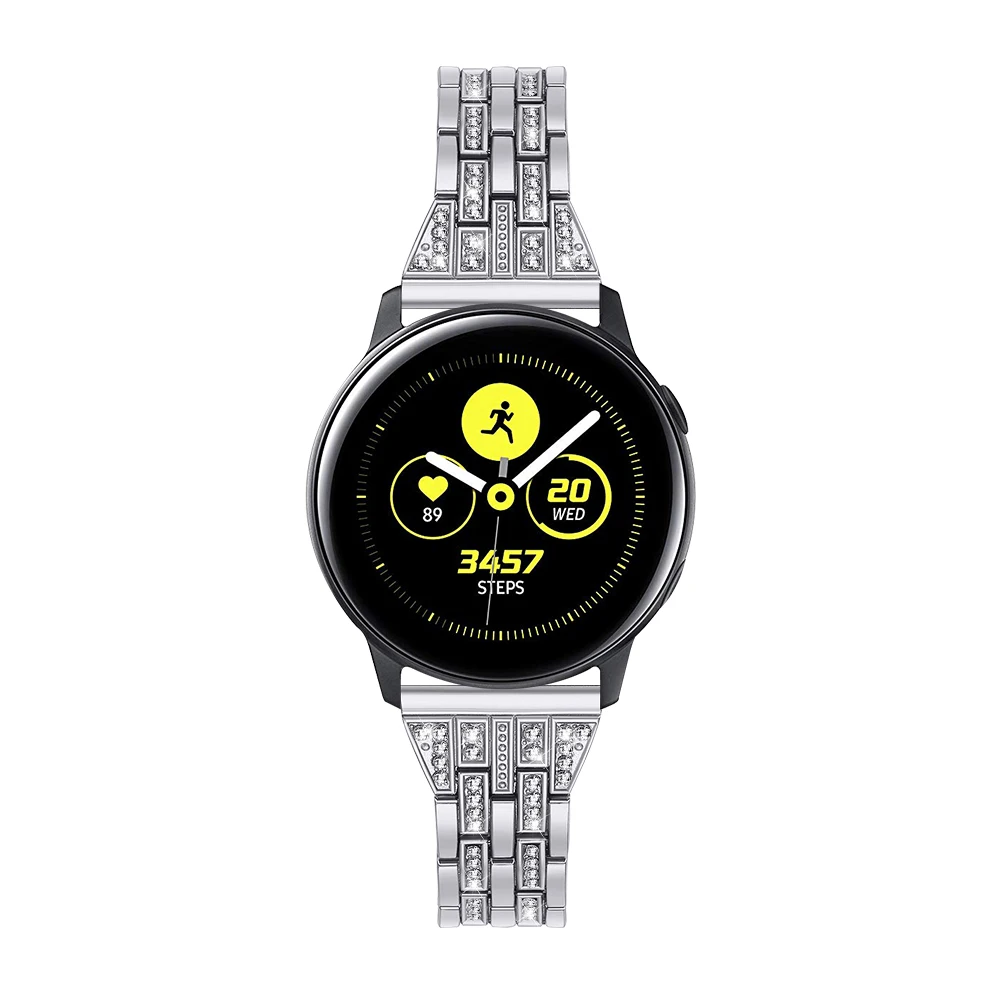 Joyozy изысканный бриллиантовый браслет вечерние Для samsung gear S2 20 мм часы ремешок из нержавеющей стали для samsuang galaxy часы активные