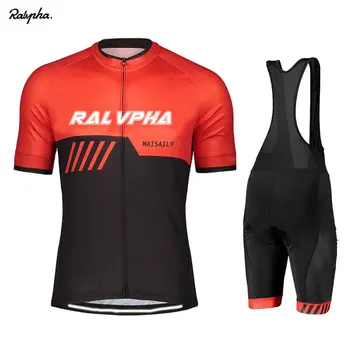 

Ralvpha Summer Men Cycling Suits Bib Shorts Mountain Bike Uniform Bicycle Clothing Triathlon Cycling Kit Ropa De Ciclismo Set