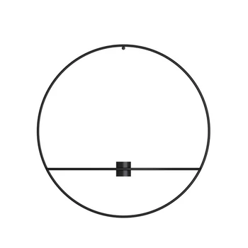 

Wall Mounted Craft Bathroom Wedding Round Iron Living Room Sconce Candle Art Tealight Holder Home Decor Simple Modern Patio