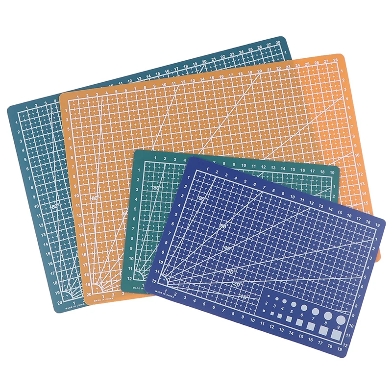 Promoción A4/A5 las líneas de cuadrícula de curación estera de corte de tarjeta de tela de cuero tablero de papel DIY herramientas para trabajar la madera alfombras tapetes artesanales gBQLxD5qGen