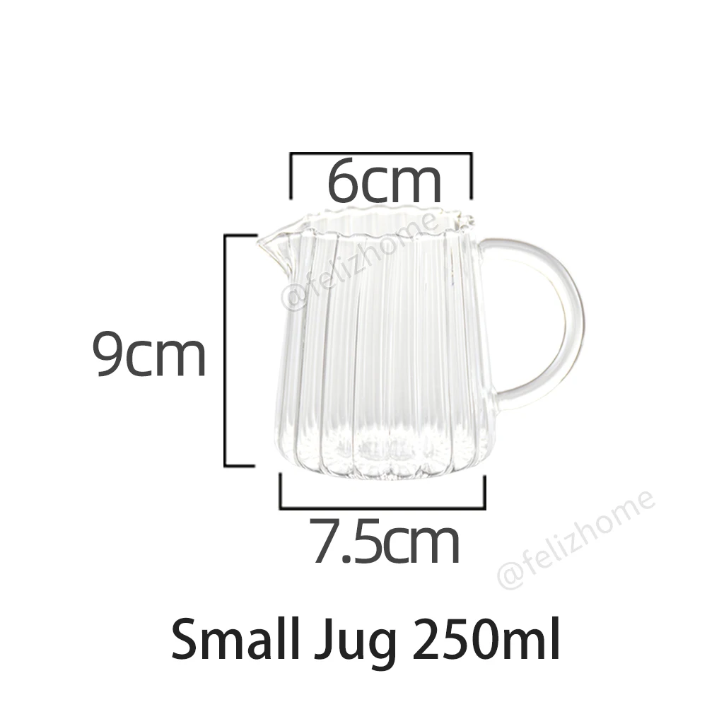 Hammer Impression Glass Pitcher-High (250ml)