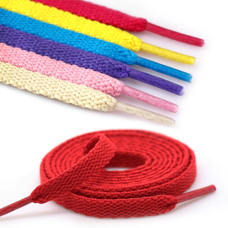 

1 pair Colored Shoe Laces Sneaker Flat Shoelaces Hiking Boots Shoe Strings Colored Shoe Laces for Sneakers