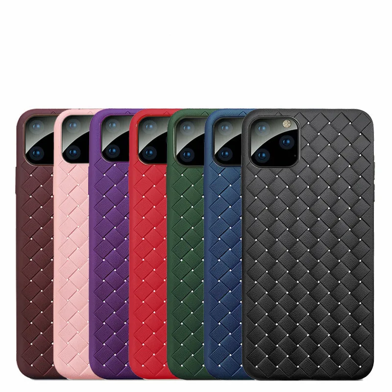 Дышащий сетчатый чехол для iPhone 11 XR 6S 7 8 Plus X кожаный ТПУ ткачества BV силиконовый
