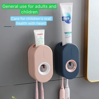 

Toothpaste Squeezer Bathroom Accessories Toothpaste Dispenser Toothpaste Set Wall-Mounted Toothpaste Rack Toothbrush Dropshipp
