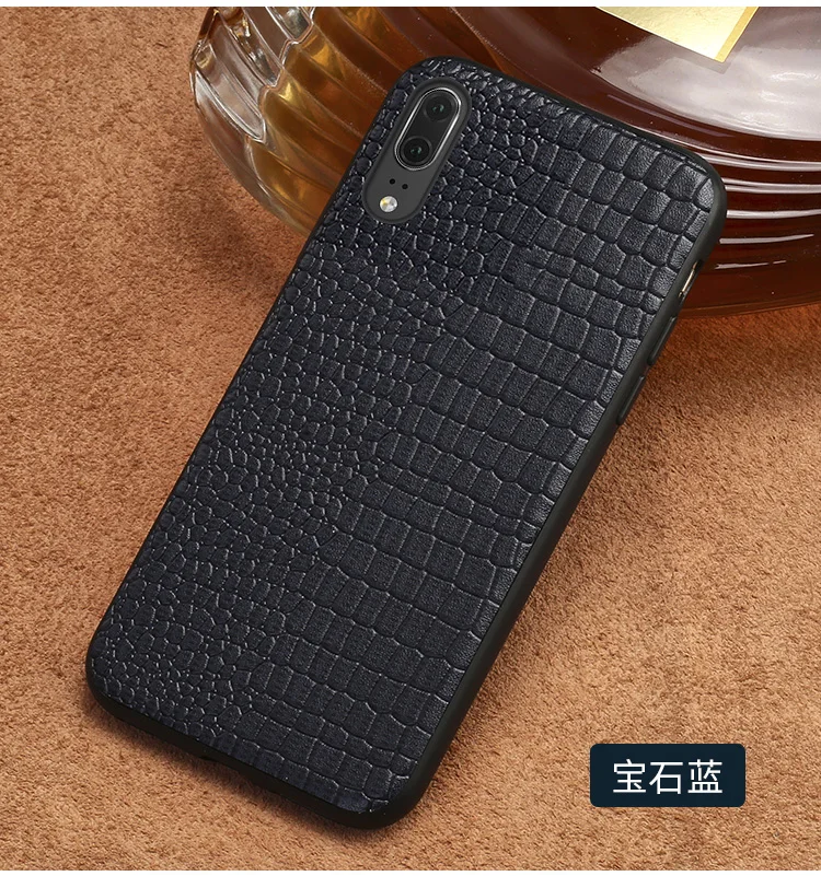 Воловья кожа чехол для телефона для Huawei Mate 9 10 20 Pro P10 P20 P30 lite CrocodileTexture задняя крышка для Huawei Honor 8X9 10 чехол