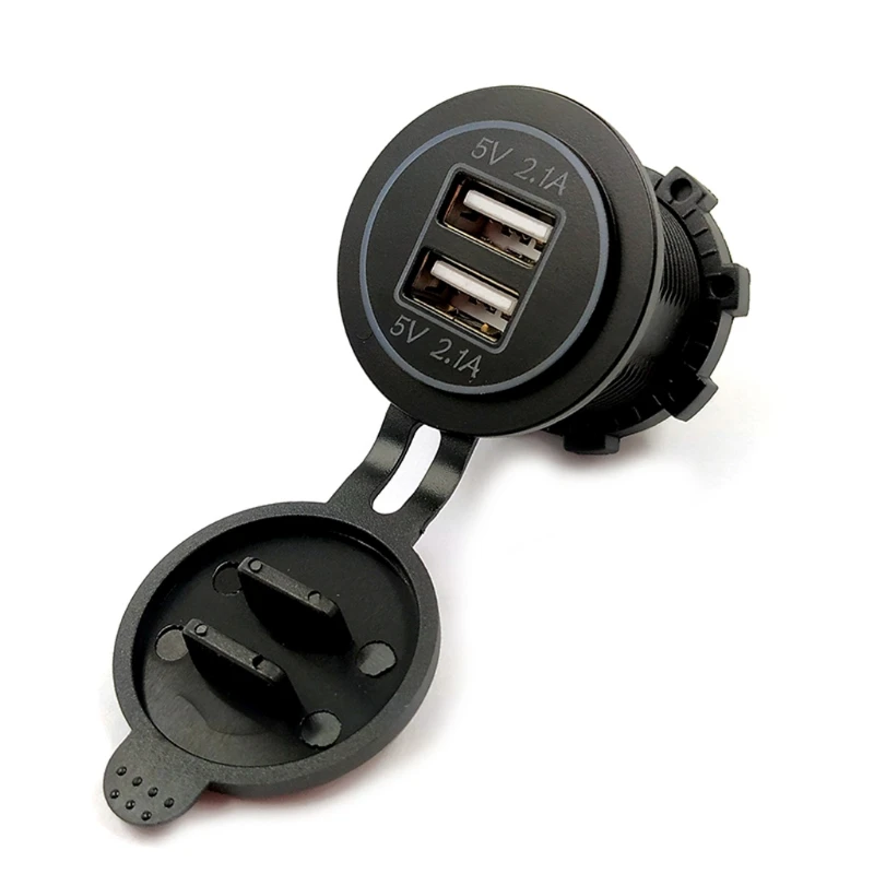 12 V/24 V Dual USB Автомобильное зарядное устройство 2.1A автомобиля Зарядное устройство Мощность адаптер для iPhone, iPad, мобильных телефонов, gps