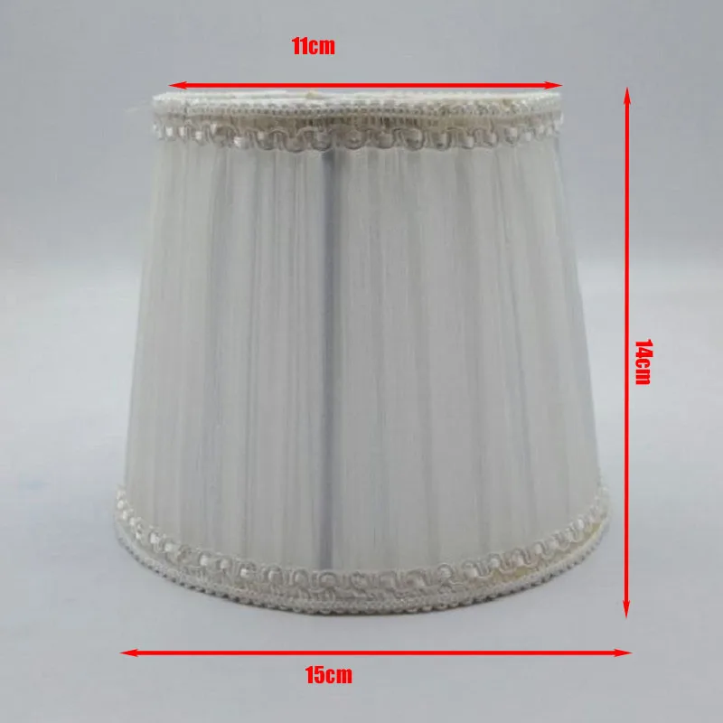 E14 арт-деко 13,5-15 см Абажуры для настенных ламп и люстр синий белый темно-розовый ткань круглый абажур Современная крышка лампы