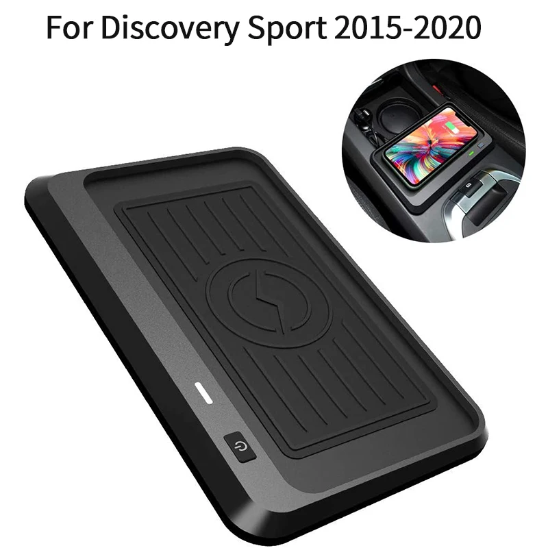 

for Land Rover Discovery Sport Wireless Phone Charger 2015-2020,Center Console Wireless Charging Pad Mat for All QI Enabled Phon