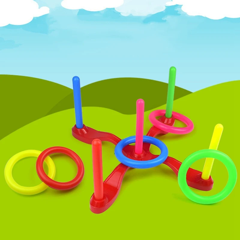 New Cross-shaped Five-ring Throwing Toy Children Interactive Play Toys Toy Outdoor Fun Set Toys For Children