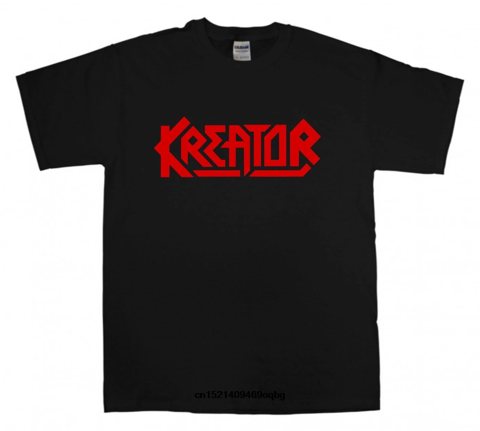 KREATOR New Black T-shirt Red Logo S-XXL Thrash Metal T Shirt Sepultura Slayer Men Brand Clothihng Top Quality TShirt |