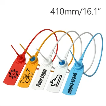 

1000Pcs Disposable Plastic Security Seals Custom Garment Tag Cable Tie Label for Logistics Container Clothes Bags 410mm/16.1"