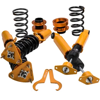 

Coilover Strut Spring Assembly kit of 4 Coilovers Suspension For Mazda 3 04-13 Adj Height Shocks Absorber Non Adj. Damping