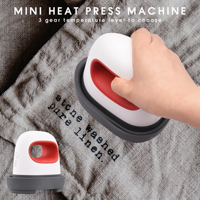 Mini Heat Press Machine T-Shirt Printing Easy Heating Transfer Press Iron  Machines for Clothes Bags Hats Pads Blanket Leather - AliExpress