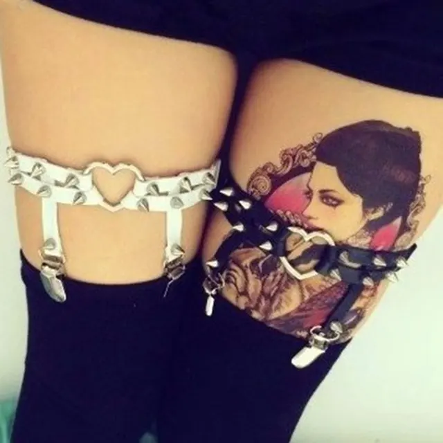 Thigh Garter Tattoo, Sexy Lingerie Garter and Leg Stocking Tattoo. Women  Temporary Tattoo -  Canada