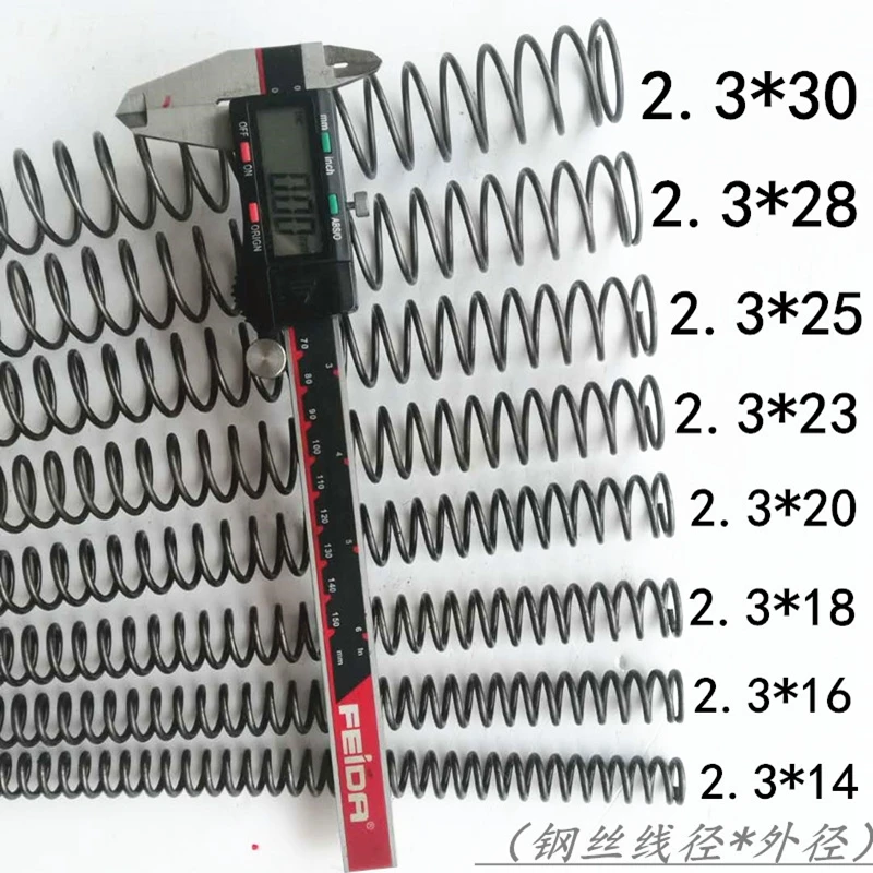 

1pcs Pressure spring 2.3mm wire diameter pressure spring outer diameter 14-30mm long 300 stretch back pressure