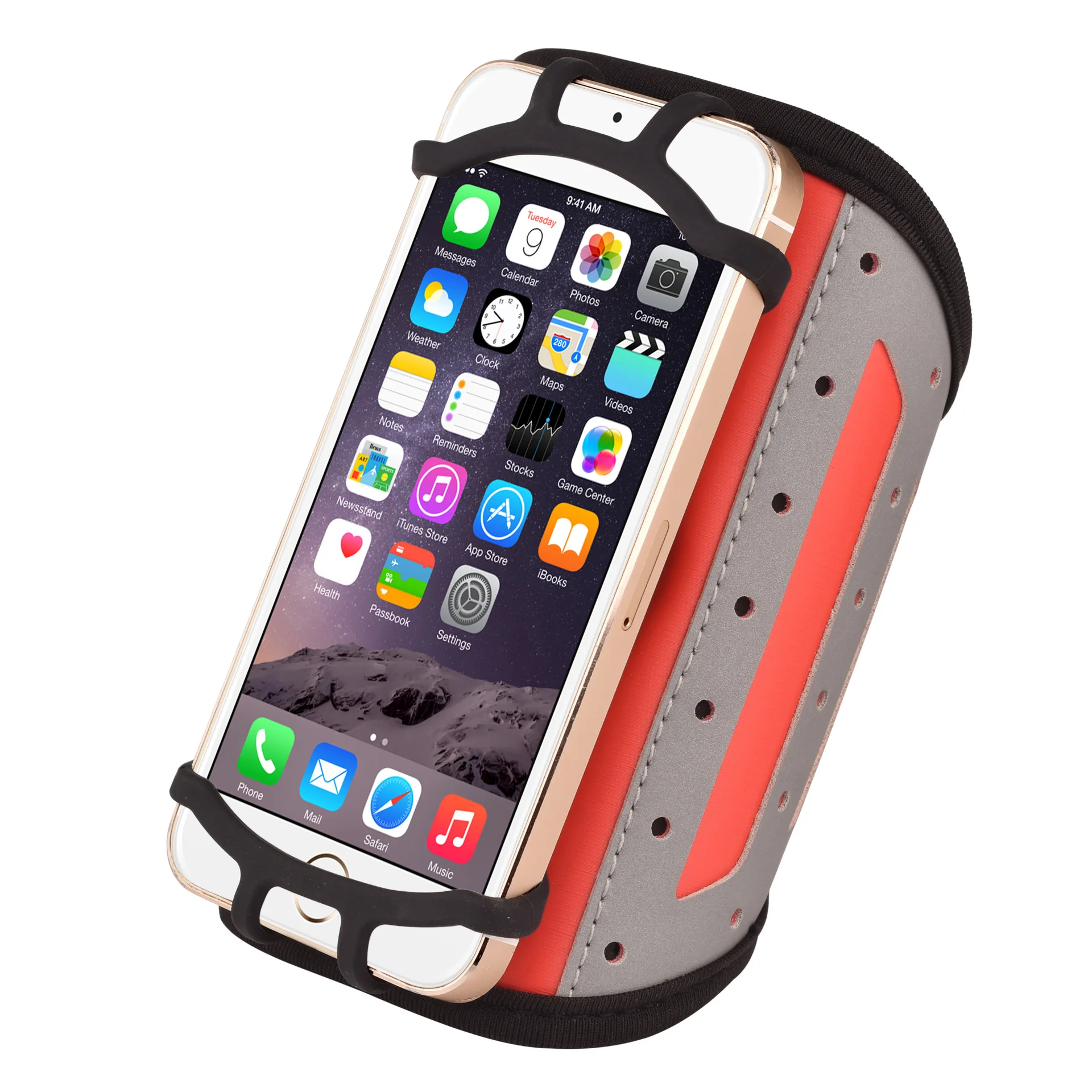 

2019 New Style Arm Adjustable Rotating Wrist Wrap 360-Degree Rotating Mobile Phone Arm Belt Silica Gel Armband