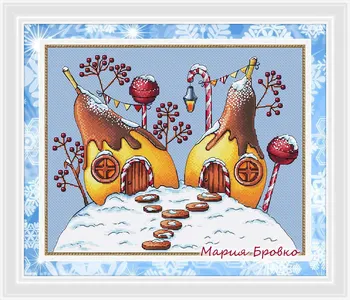 

ZZ1325 DIY Homefun Cross Stitch Kit Packages Counted Cross-Stitching Kits New Pattern NOT PRINTED Cross stich Painting Set