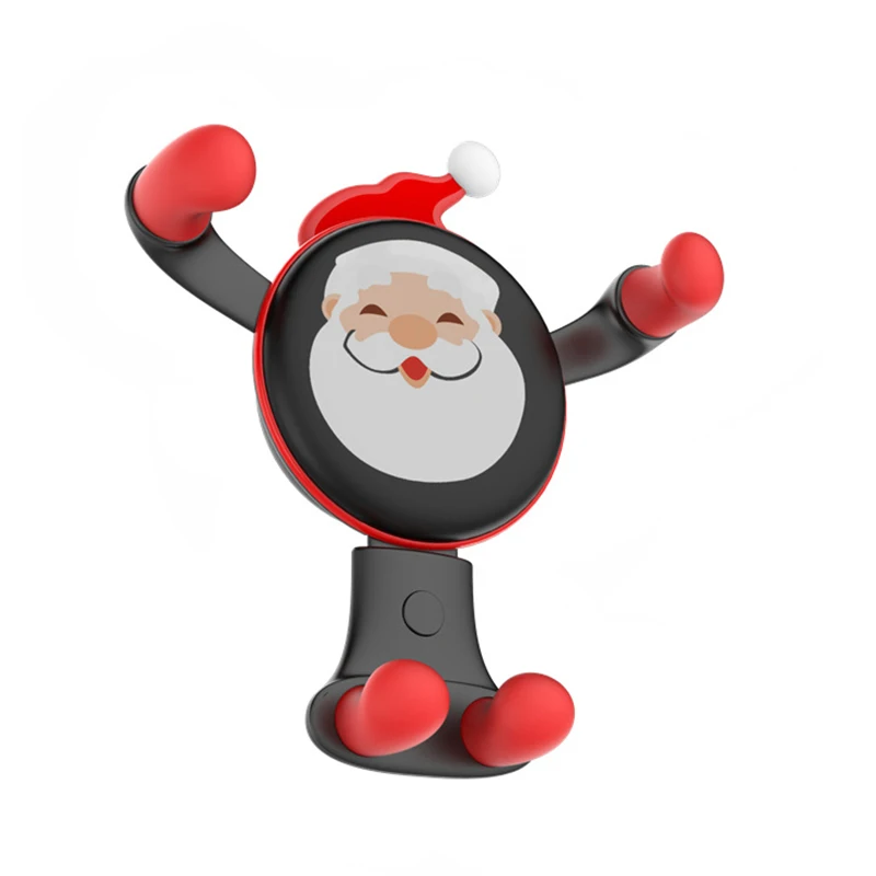 Christmas Santa Claus Elk Car Phone Holder Universal Air Vent Mount Clip Cell Holder Phone for Car Phone Stand Holder