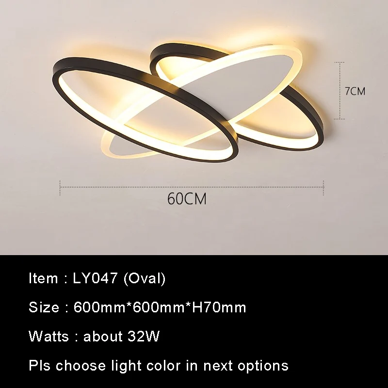 600mm As picture Chandelierrec для гостиной, спальни, низкие потолки, люстры, светильники, современный светодиодный светильник, AC85-265V, домашнее освещение - Цвет абажура: 600mm As picture