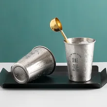 INS Интернет металлическом холодный напиток чашка ведерко со льдом для котейлей, пива Стекло Нержавеющая сталь со льдом ведро льда крем смузи стакан