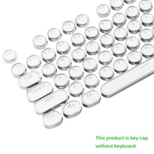 

2022New Mechanical Keycaps With Fancy LED Gaming Keyboard Steampunk Typewriter Round Key Cap 104 Keys For Backlit Classy Player