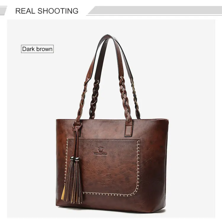 Braided Handle Handbag