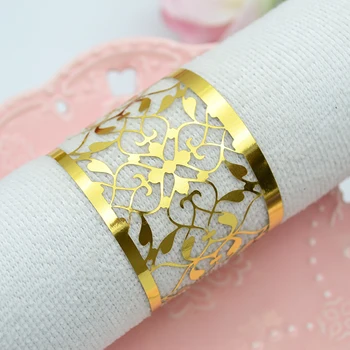 

50pcs free shipping New arrival NP11 vines laser cut custom wedding party napkin rings