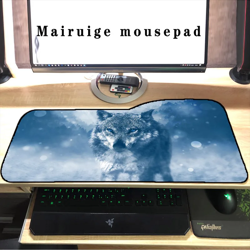 

Wolf Fox Flamingo Horse Animal Large Gaming Mouse Pad 330X730X2mm Anime Mousepad Xl Personalized Office PC Computer Desk Mat